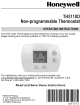 Honeywell TH5110D Operating Instructions Manual