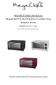MegaChef MCOV-1200 Instruction Manual