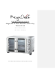 MegaChef MCOV-2800 Instruction Manual