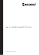 Monitor Audio Vestra W12 Product Manual