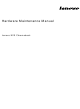 Lenovo N20 Chromebook Hardware Maintenance Manual