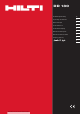 Hilti DD 130 Operating Instructions Manual
