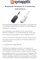 Synapptic UGREEN Bluetooth Headphone Transmitter Instructions