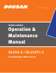 Doosan DL250-3 Operation & Maintenance Manual