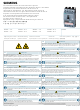 Siemens 3VA61 J 3 Series Operating Instructions Manual