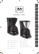 Melitta Easy Timer Operating Instructions Manual