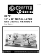 Craftex CX Series User Manual