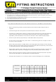 TJM 070SB13D10M Fitting Instructions Manual