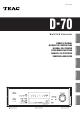 Teac D-70 Owner's Manual
