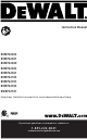 DeWalt DWXP62181 Instruction Manual