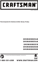 Craftsman CMXWUSD62348 Instruction Manual