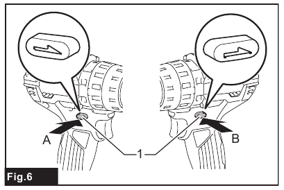 Reversing switch action