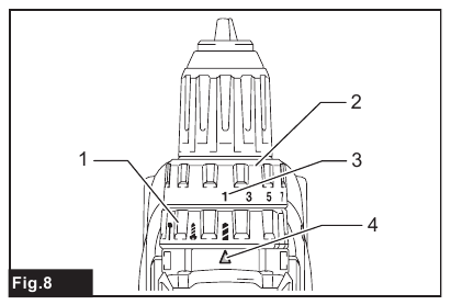 Selecting the action mode