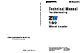 Hitachi ZW 180 Technical Manual
