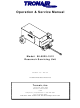 Tronair 06-5025-1512 Operation & Service Manual
