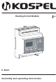 Kospel C.MG3 Assembly And Operating Instructions Manual