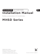 Conforto MHSD Series Installation Manual
