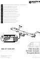 Westfalia 306 271 600 001 Installation And Operating Instructions Manual