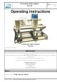 Mezger TH 210/1 Operating Instructions Manual
