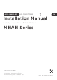 Conforto MHAH Series Installation Manual