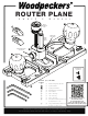 Woodpeckers Router Plane Owner's Manual