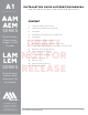 Aspen LAM Series Installation Manual & Operation Manual