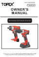 Topex TX032 Owner's Manual