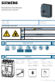 Siemens 3VJ22 0AA0 Series Operating Instructions Manual