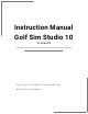 Skytrak Golf Sim Studio 10 Instruction Manual