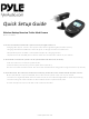 Pyle PLCMH5 Quick Setup Manual