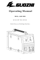 GUOZHI MIG-160 Operating Manual