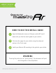 iDataLink maestro Rr Install Manual