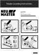 NEU MASTER NHT0050 Instructions