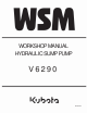 Kubota V6290 Workshop Manual
