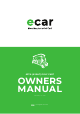 ECAR GOLF 627.6 Owner's Manual