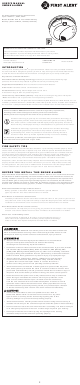 First Alert 7010LBL User Manual