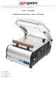 GGM gastro VGSM8 Product Manual