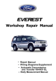 Ford RANGER WL3 2001 Workshop Repair Manual