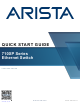 Arista CCS-710XP-12TH-2S Quick Start Manual