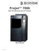 3D Systems ProJet 7000 User Manual