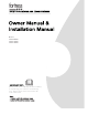 Fortress Technologies FSAV09M22 Owner's Manual & Installation Manual