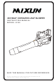 MIXUN 8190 Instruction Manual