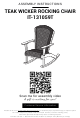 Cambridge Casual IT-131059T Assembly Instructions Manual