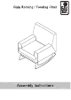 Gaia Baby Rocking / Feeding Chair Assembly Instructions Manual