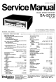 Panasonic Technics SA-5570 M Service Manual