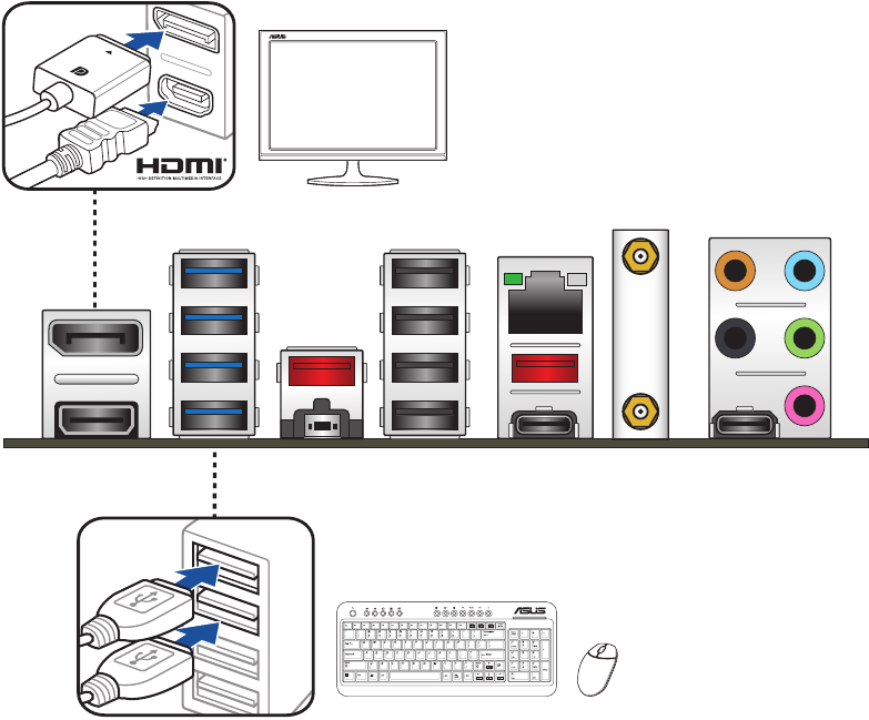 Connect input/output devices