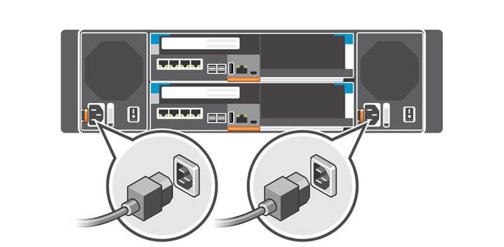 Connect the Power Cables - Step 1