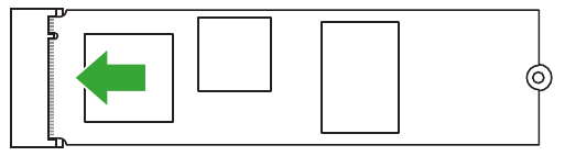 Installing an M.2 module to the M.2_1 / M.2_2 slot - Step 3