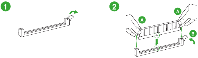 Product Introduction - Installing a DIMM