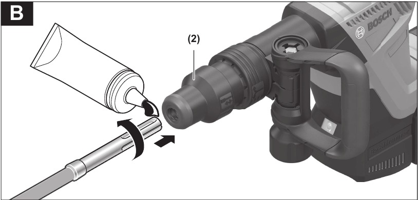 Changing the Tool - Inserting the application tool